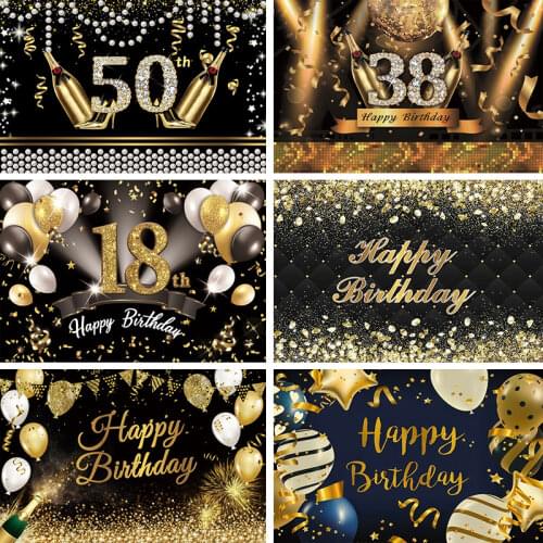 Happy Fabulou Women 50 40 30th Birthday Party Gold High Heels Photocall Poster Diamond Photo Backgrounds Photography Backgrounds