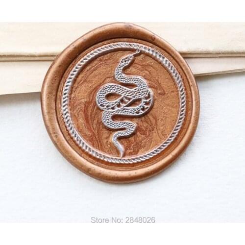 Snake Seal Stamp,plant seal stamp,Party Wax Seal Stamp Kit,Ravens Hugin invitation seals,gift packing Munin Norse Mythology seal