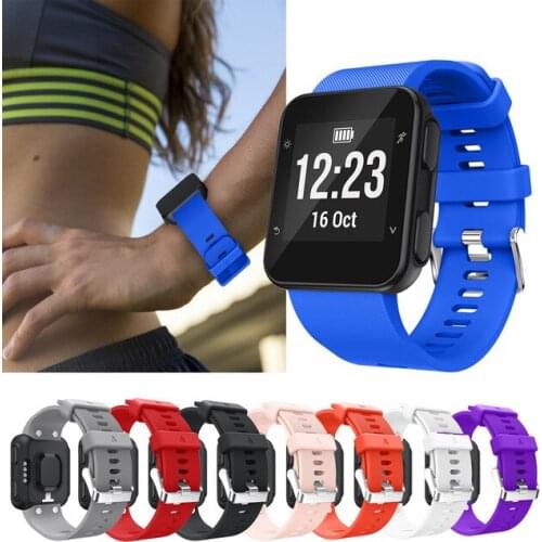 Silicone Replacement Wristband Watch band Wrist strap Silicagel Soft Band Strap For Garmin Forerunner 35 Watch Drop Shipping