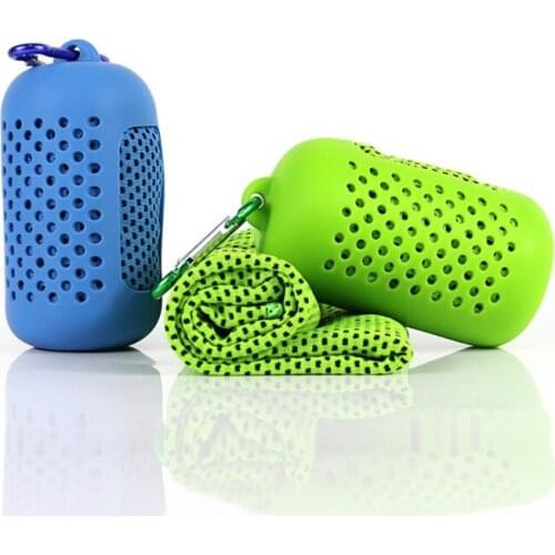 Ultrafine Fiber Quick-drying Swimming Towel Cold Sexy Fabric Ice Towel Portable Cycling Fitness Running Sports Towel New