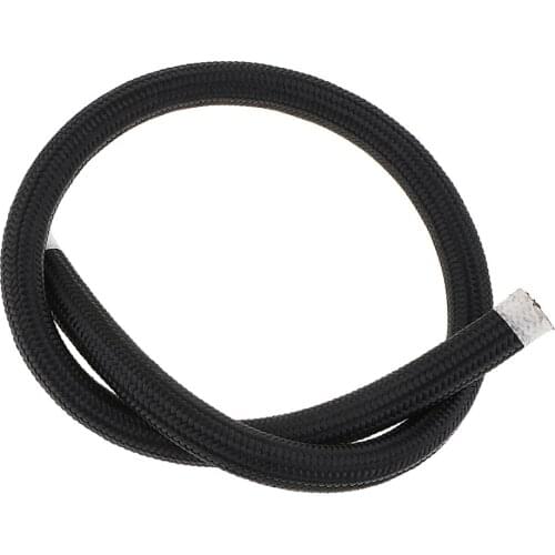 1 M Black Nylon Braided AN12 Oil Line Fuel Hose for Car Replacement