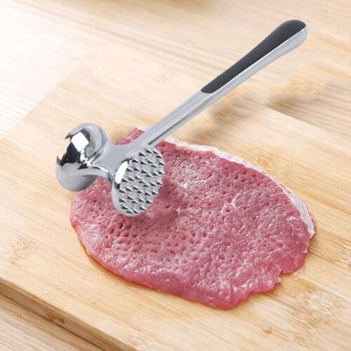 1PC Kitchen Aluminum Alloy Loose Tenderizers Meat Hammer Two Sides Pounders Knock-sided For Steak Pork Kitchen Tools Accessories