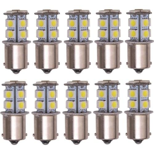 10X 1156 BA15S 1157 BA15D BAY15D P21W 13Led Car Spot Led License Plate Light Tail Turn Signal Auto Brake Reverse Bulb Trunk Lamp
