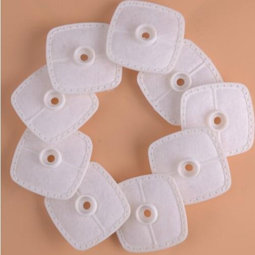 9Pcs White Air Filter Rubber & Cotton A226000350 A226000351 Fit For Echo SRM-266/280 PB-251 PB-255 PB-265