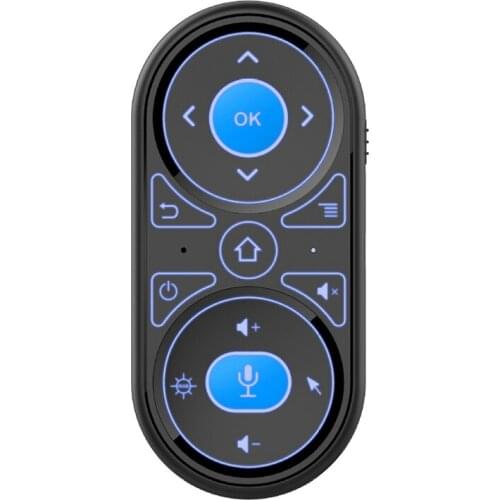 Wireless 2.4G Air Mouse RGB Backlight Gyro IR Learning for Google Voice Remote Control Rechargeable G11 Mini Keyboard
