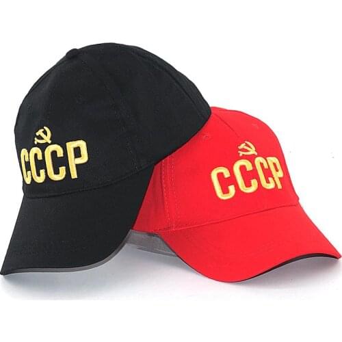 Unisex 3D Embroidery CCCP USSR Russian Baseball Cap Cotton Adjustable Outdoor Sunhat