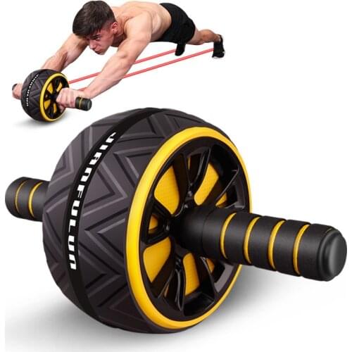 No Noise Muscle Trainer Fitness Equipment Ab Roller Abs Core Wheel Workout Home Gym Fitness Equipment Training Muscle Wheel