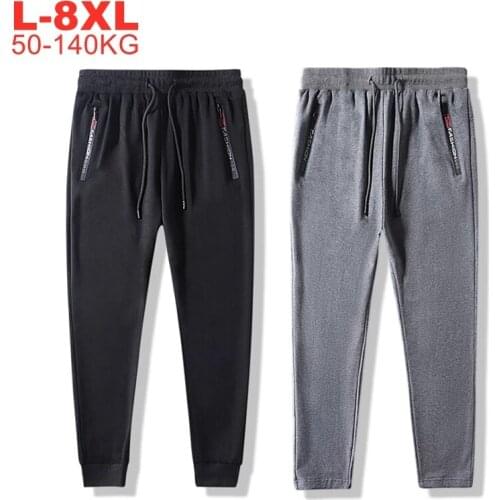 Big Size Joggers Pants Men 8xl 140kg Casual Loose Trousers Elastic Male Sweatpants Black Mens Jogger Pants Japanese Streetwear