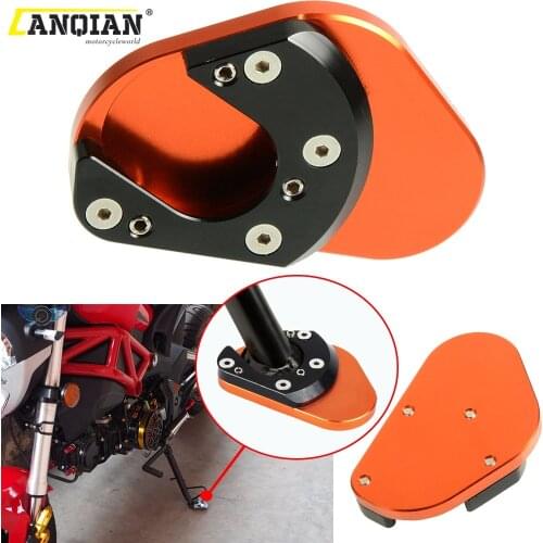 Motorcycle Parts Kickstand Foot Side Stand Extension Pad Support Plates FOR 1190 Adventure 2013 Husqvarna 701 Supermotor Enduro