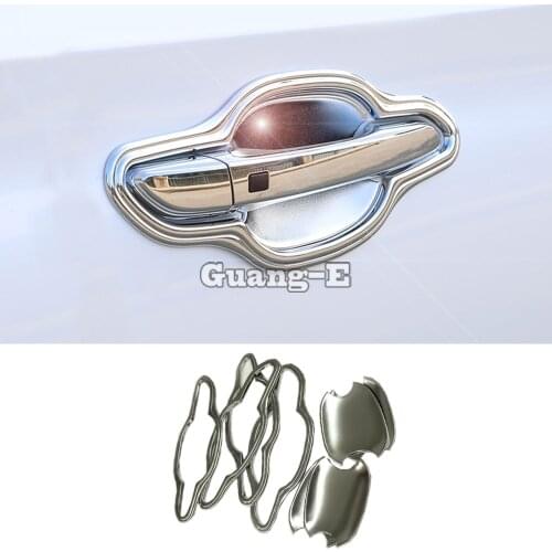 For Hyundai Tucson 2015 2016 2017 2018 Car Styling Cover Protection Detector Trim ABS Chrome External Bowl Stick Lamp Frame
