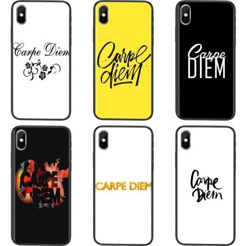 For Xiaomi Mi11 Mi 11 Pro Ultra Lite 10T 10S Mi9 Poco X3 NFC F3 Black And White Carpe Diem Quote Store Black Prime Art Cover
