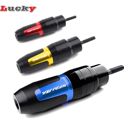 For YAMAHA YZF-R6/R3/R25 YZFR6 YZFR3 YZFR25 YZF R3 R6 R25 Motorcycle CNC Frame Exhaust Sliders Crash Protector Pads With Logo