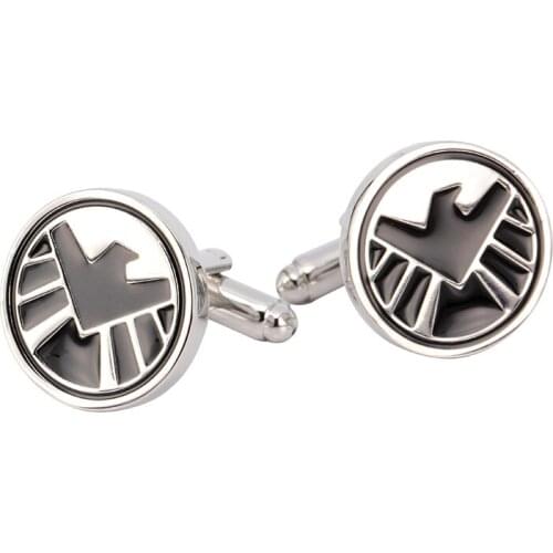 HYX SPARTA Antic Silver Plated Eagle Basso-Relievo cufflinks mens Cuff Links + Free Shipping !!! metal buttons