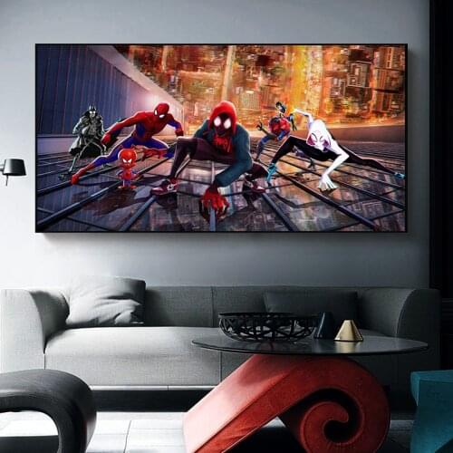 Marvel Canvas Superhero Child Poster and Prints Character Painting on The Wall Art Pictures for Childrens Room Home Decor