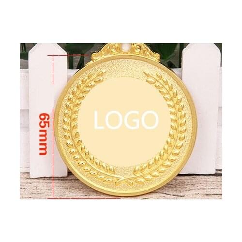 New Fashion Gold Silver Bronze Football Volleyball Medal Customized Medal Match Championship Sports Athletic Medal 65mm Diameter