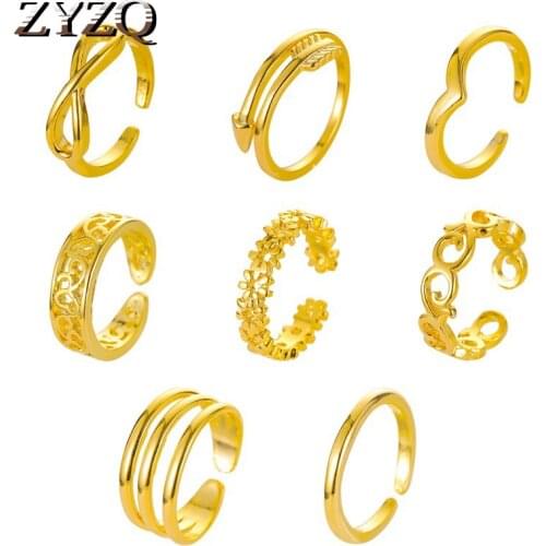 ZYZQ Summer New Foot Ring Fashion 8-Piece Opening Adjustable Foot Ring Set Beach jewelry Wholesale Lots Bulk