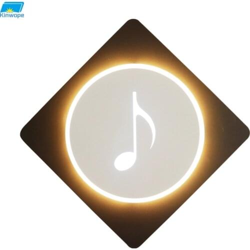 Kinwope New Wall Lamp Bedroom Bedside Living Room Balcony Staircase Corridor Music Smiley Modern Minimalist Acrylic Wall Lamp