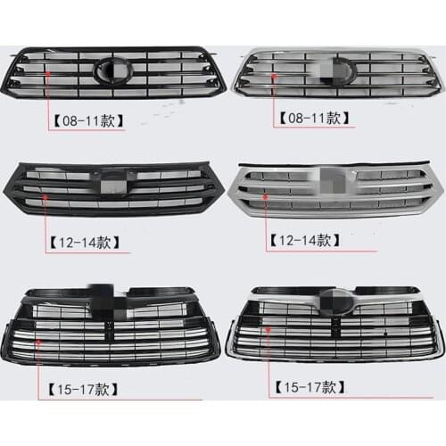 RQXR Front Bumper Grill Grille for Toyota Highlander 2009-2017