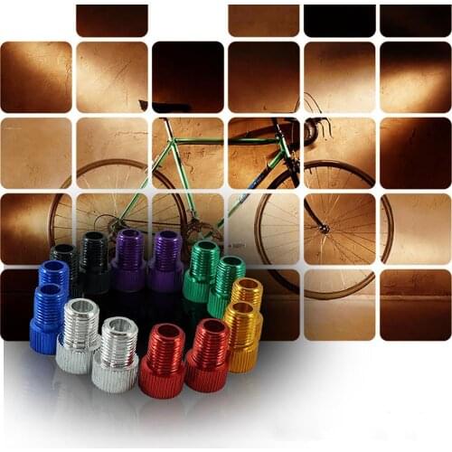 4Pcs Aluminum Alloy Bike Valve Adapter Caps Adaptor Bike Bicycle Fixed Gear Tire Connector