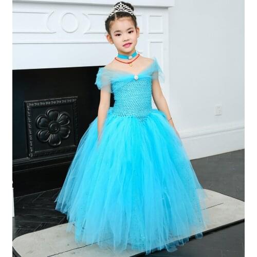 Baby Girls Princess Tulle Halloween Costume Dresses Children Ball Gown Princess Dress Girls Christmas Wedding Dress