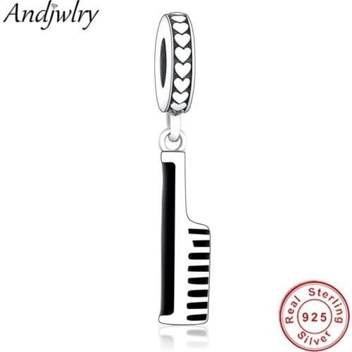 Fit Original Pandora Charms Bracelets 925 Sterling Silver Comb Pendant Charm DIY Jewelry Womem Gifts Berloque