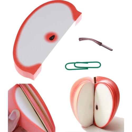 Portable Scratch Paper Notepads Creative Cute Fruit Apple Sticky Note Memo Pads