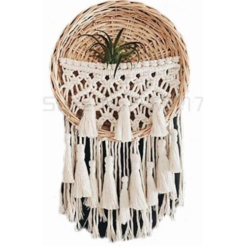 North hand woven tapestry DIY material bag Nordic Bohemian style Su wall hanging