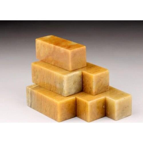 Shoushan stone seal materials specification chapter student practice carving original 2x2x5cm 10pc