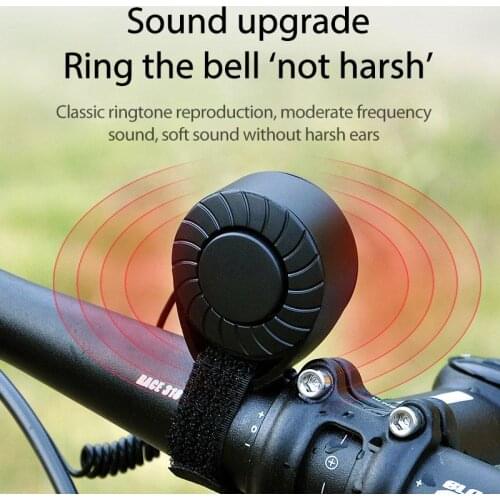 2021 New Bicycle Electronic Horn USB Charging Adjustable Sound Electronic Bell Aluminum Alloy Car Bell Bicycle Accessories