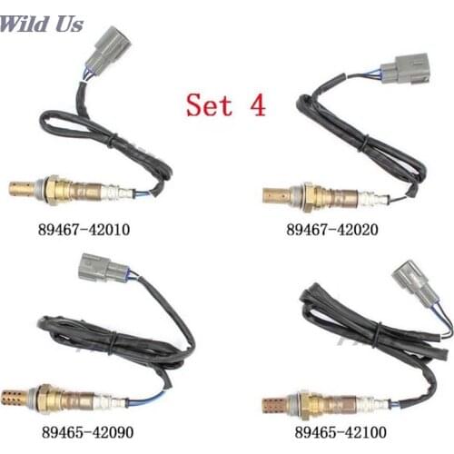 High Quality 4Pcs/Set Air Fuel Ratio Oxygen Sensor O2 Complete For 2001 2002 2003 TOYOTA RAV4