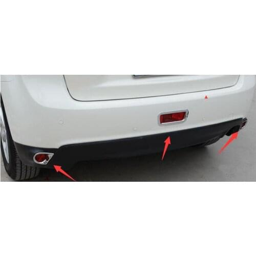 ABS Chrome Rear Fog Lamp Cover/Fog Light Cover Fit For Mitsubishi ASX 2013 2014 2015