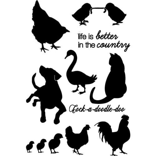 Life is better in country transparent clear stamp for DIY Scrapbooking/Card Making/Kids Christmas Fun Decoration Supplies