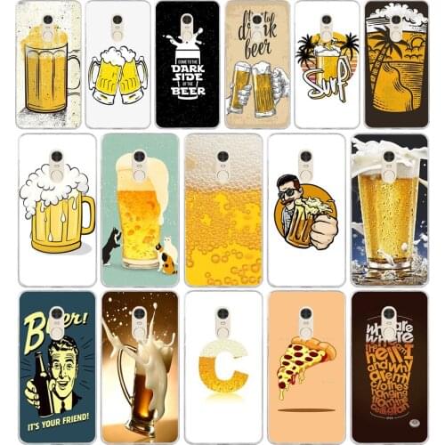 093FG The Beer BubbleSoft Silicone Tpu Cover phone Case for xiaomi redmi 7 7a note 4A 4X 6 Pro 6A 7