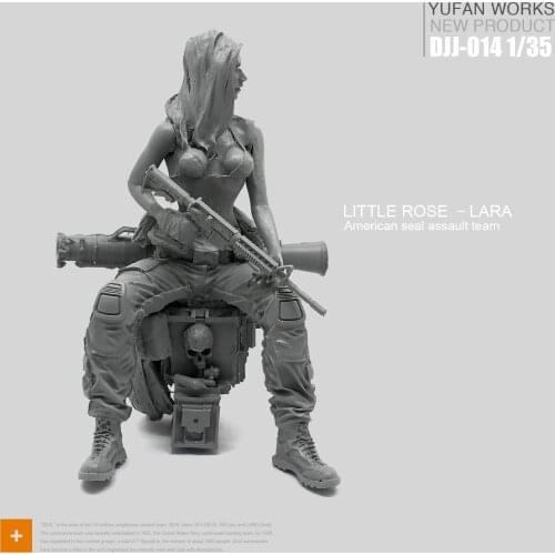 1/35 Female Soldier Seal Team Rose Laura Resin Model Kit DJJ-14