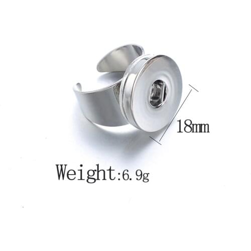 3 pieces/batch Of The Latest Snap Jewellery Ring Color Crystal Rhinestone Flower 12mm Metal Snap Buckle Suitable For DIY Snap R