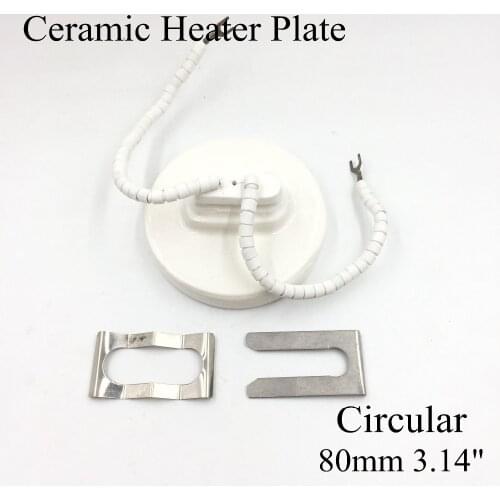220V 80/100/120/140/160mm 500W White IR Infrared Circular/Round Ceramic Heater Plate Air Heating Board Pad For BGA Station Mould