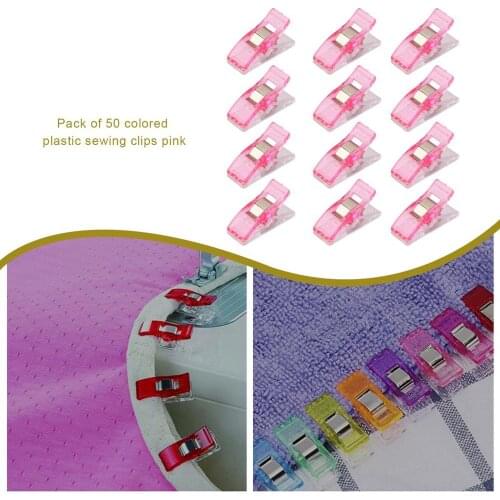 DIY 50Pcs High Quality Clips Holder for Fabric Quilting Handmade Craft Patchwork Sewing Knitting Clips Home Office Tool