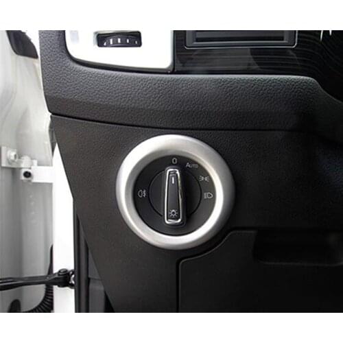 ABS Chrome Fit For Skoda Kodiaq 2016 2017 2018 Accessories Auto Headlamps Switch Cover Trim Sticker Car Styling 1Pcs