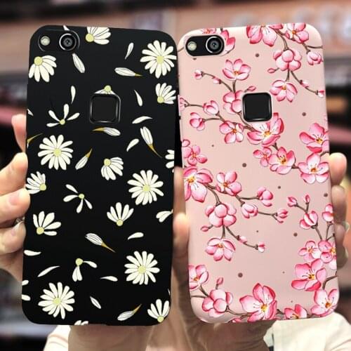Cute Daisy Flower Cover For Huawei P10 Lite Case 5.2'' Soft Slim Silicone Phone Case For Huawei P 10 Lite P10Lite Cartoon Bumper