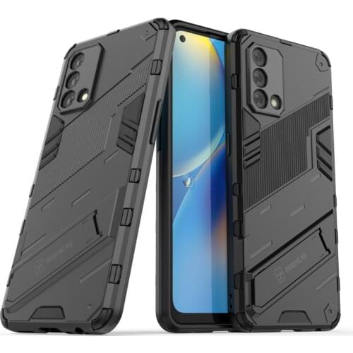 PUNK Phone Case For OPPO A74 4G Case For OPPO A74 4G Cover Armor PC Shockproof Silicone Protective Phone Bumper For OPPO A74 4G