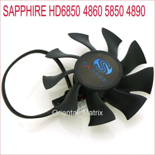 FD8015H12S DC12V 0.0.32A 75mm Fan For Sapphire HD6850 HD4860 HD5850 HD4890 Graphics Card Cooling Fan 4Pin