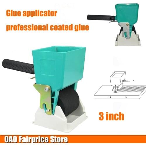 Glue applicator, professional coated glue, roller simple, portable, woodworking glue, flow can be adjusted, 3 inch