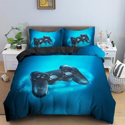3D Bedding Set Video Game Cartoon Bed Sets Gamer Comforter Gaming Themed Bedroom Decor For Boys Game Custom Home Textile