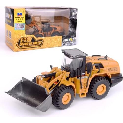 1/60 Scale Truck Model Die-cast Alloy Metal Car Excavator Loader Truck Vehicle Model Toy Engineering Toy for Kids Collection