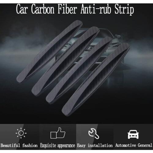 4pcs Car Sticker Door Edge Guards Trim Molding Protection Strip Scratch Protector Car Crash Barriers Door Guard Collision