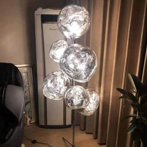 Nordic Lava Led Floor Lamp Modern Art Standing Light Shopping Mall Hotel Decor Stand Lamp Bedroom Living Room PVC Decoration
