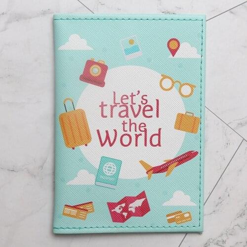 2021 New Fashion World map Color Unisex Passport Cover With Traveling Built in RFID Blocking Protect Personal Information
