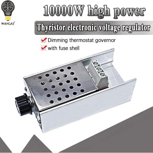 WAVGAT 10000W SCR Voltage Regulator Speed Controller Dimmer Thermostat AC 110V 220V
