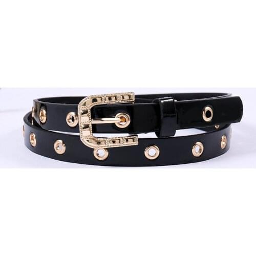2020 New Ladies Pin Buckle Thin Belt Belt Ladies Korean Style Simple and Versatile Pants Casual Fashion Belt