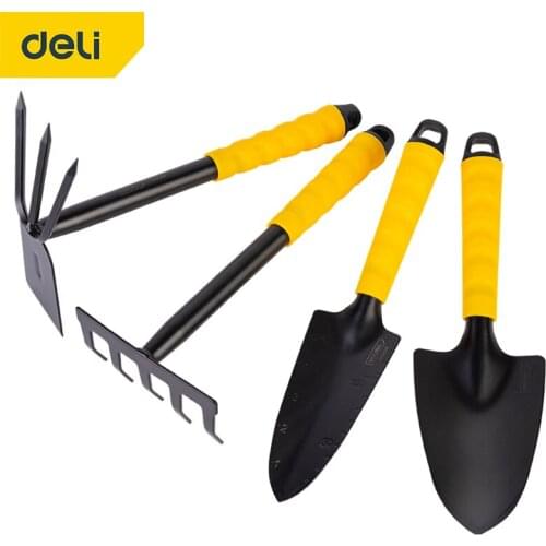 DELI Garden Shovel Household Modeling Garden Tool Small Shovel Set Flower Hoe Planting Digging Shovel Hand Tools Garden Tools